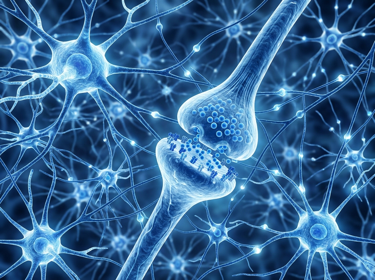 microscopic view of neural connections